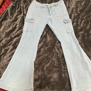 Women’s Rue 21 stretchy flares jeans size 14 NWOT